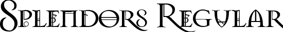 Splendors Regular font - Splendors.ttf