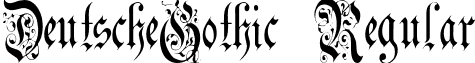 DeutscheGothic Regular font - deutschegothic.ttf