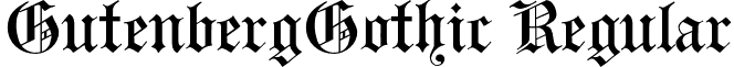 GutenbergGothic Regular font - GutenbergGothic-Regular.otf