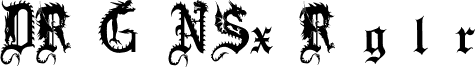 DRAGONSx Regular font - dragonsx.ttf