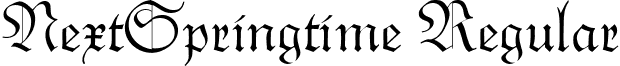 NextSpringtime Regular font - nextspringtime.ttf