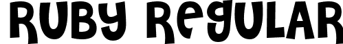 Ruby Regular font - ji-phoned.ttf