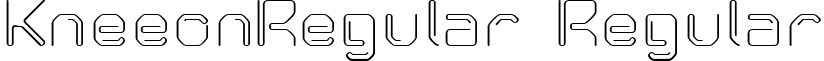 KneeonRegular Regular font - kneeonregular.ttf