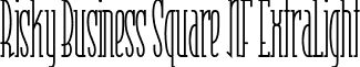 Risky Business Square NF ExtraLight font - riskybusinesssquarenfextralight.ttf