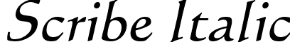 Scribe Italic font - scribeitalic.ttf