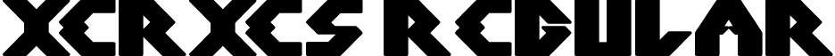 XERXES Regular font - XERXES.ttf