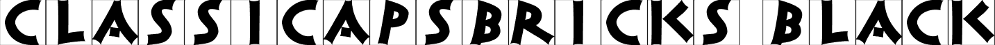 ClassiCapsBricks Black font - classicapsbricksblack.ttf