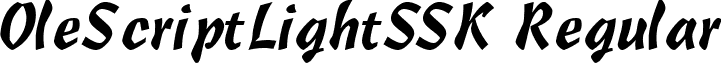 OleScriptLightSSK Regular font - olescriptlightssk.ttf