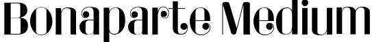 Bonaparte Medium font - bonaparte.ttf