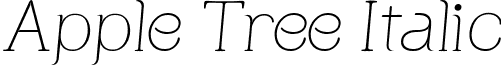 Apple Tree Italic font - AppleTree_Italic.ttf