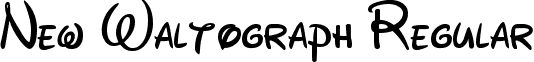 New Waltograph Regular font - New Waltograph.ttf