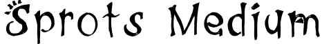 Sprots Medium font - Sprots.ttf