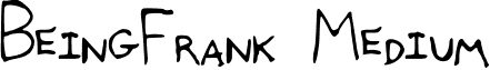 BeingFrank Medium font - Being_Frank.ttf